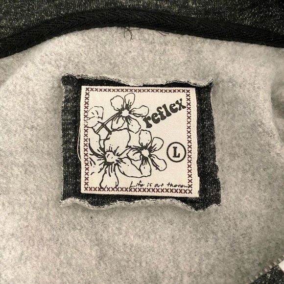 Reflex California Republic Dark Grey Hoodie NWOT - Picture 4 of 7